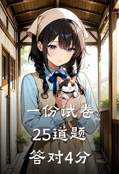 一份试卷25道题答对4分